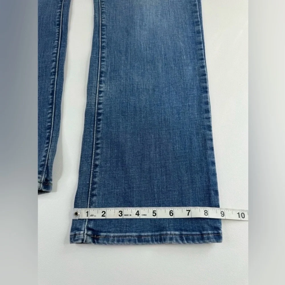 Levi’s 505 Floral Embroidered Straight Leg Stretch Jeans Womens Size 16 GUC - Picture 10 of 13